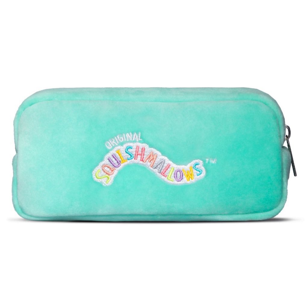Pochette peluche licorne Squishmallows bleu