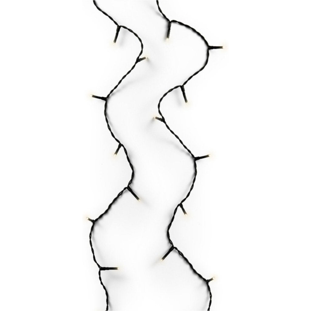 Lumineo LED cordon 720 LED 5400 cm noir lumière blanc chaud