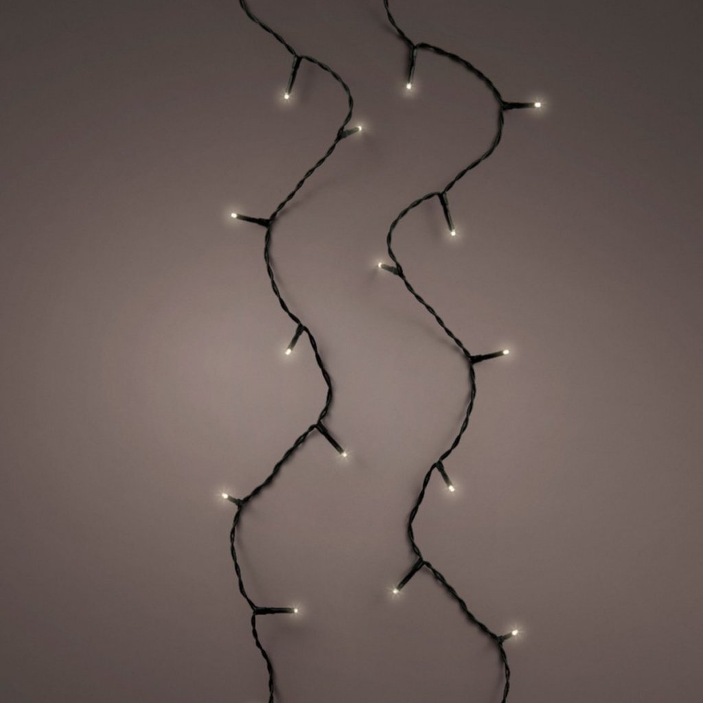 Lumineo LED cordon 720 LED 5400 cm noir lumière blanc chaud