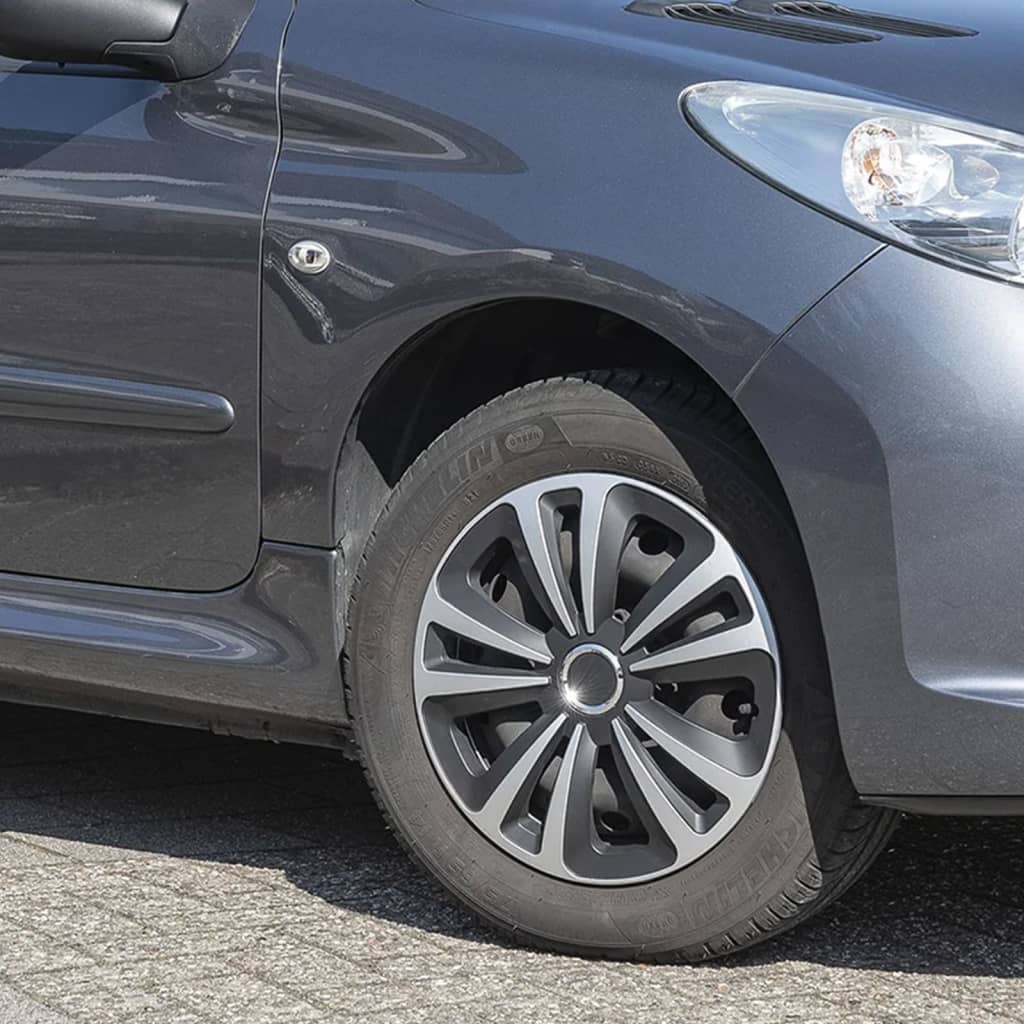Proplus Hubcaps 4 St Terra 15 '' Silver Colored and Black