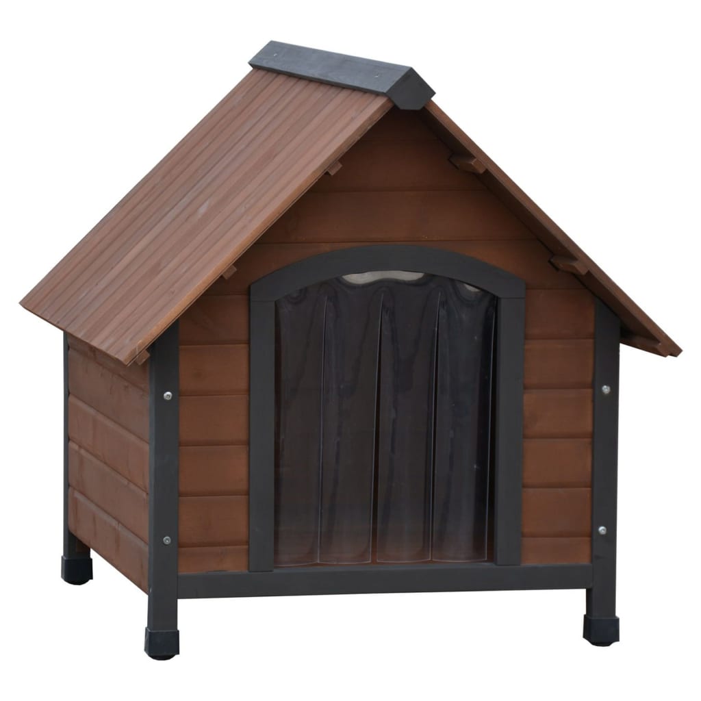 @Pet @pet chien loft avec volets en plastique rustique 88x78x80 cm brun