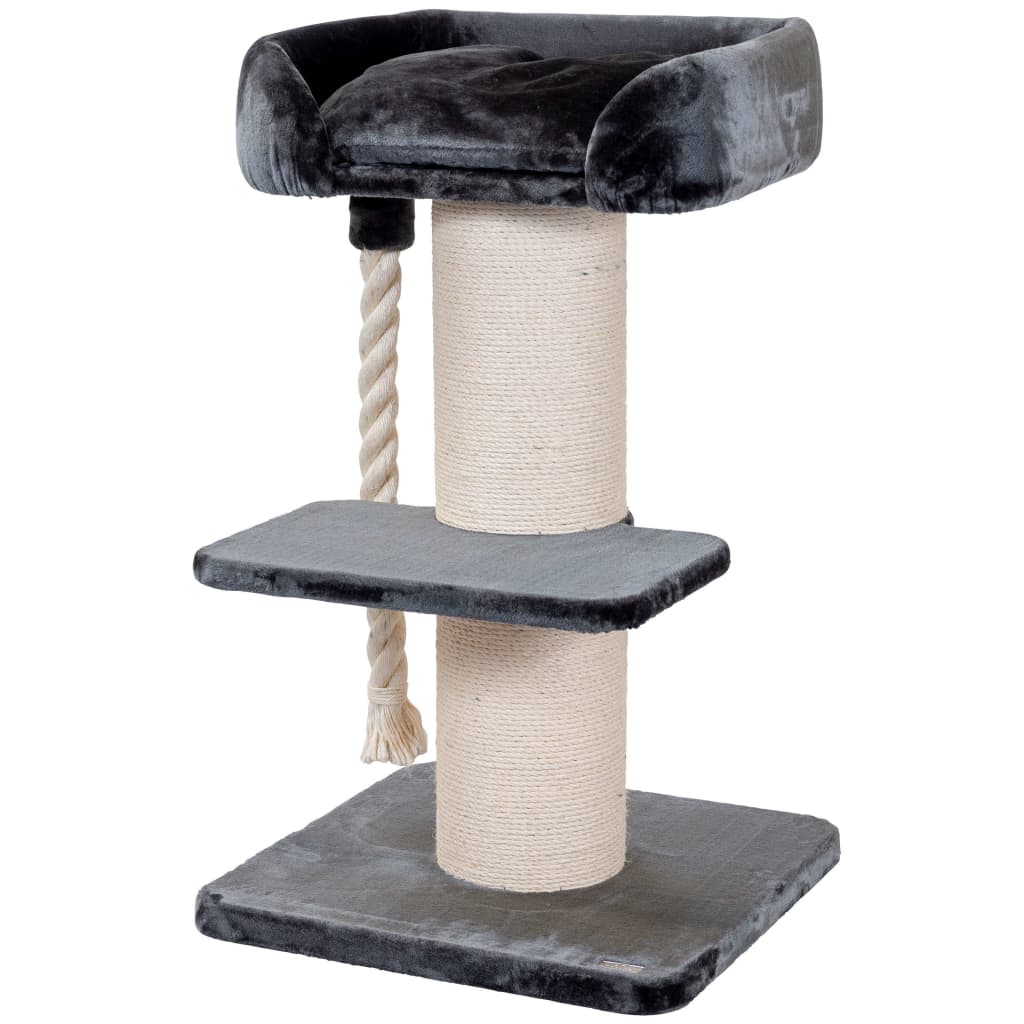 Quapas! Quapas! Scratching Post Ruffles 60x60x115 cm gris foncé