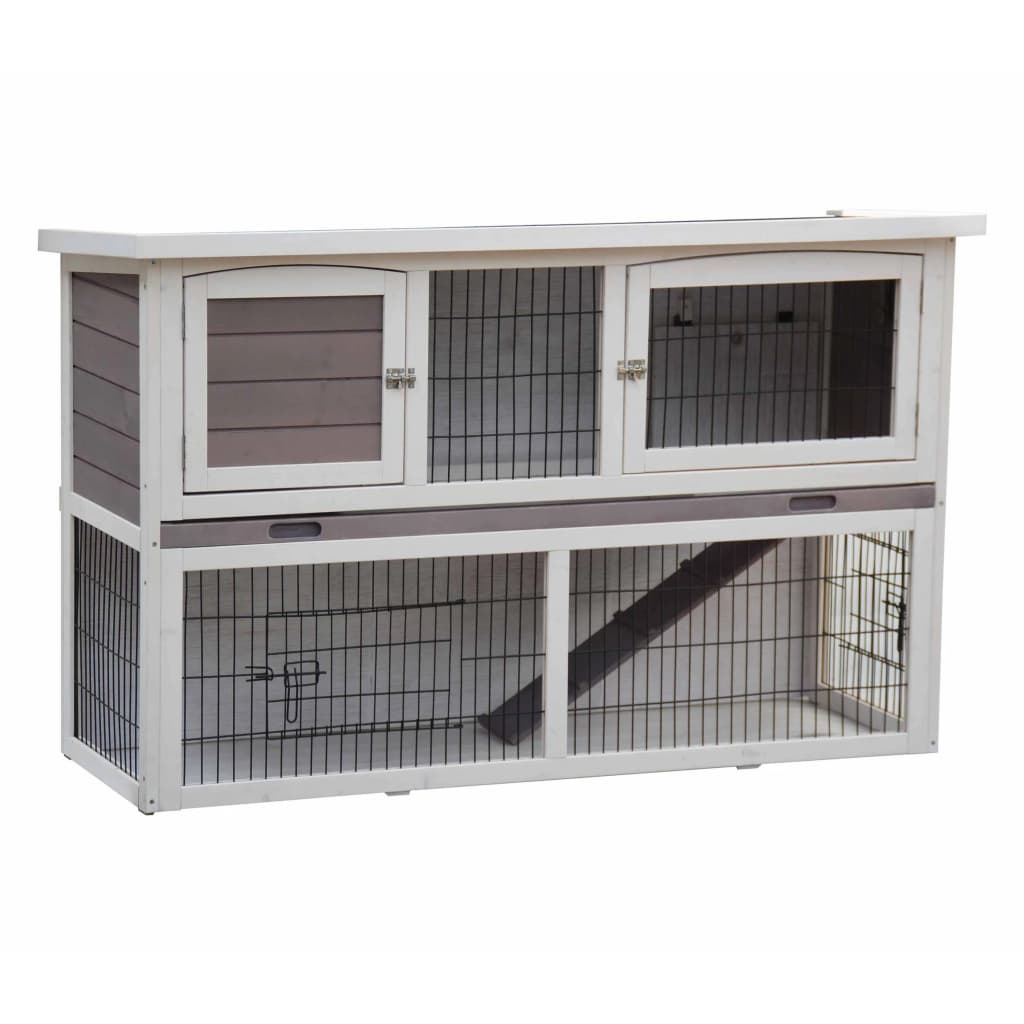 @Pet lapin hangar bigfoot 137x50x85 cm blanc blanc