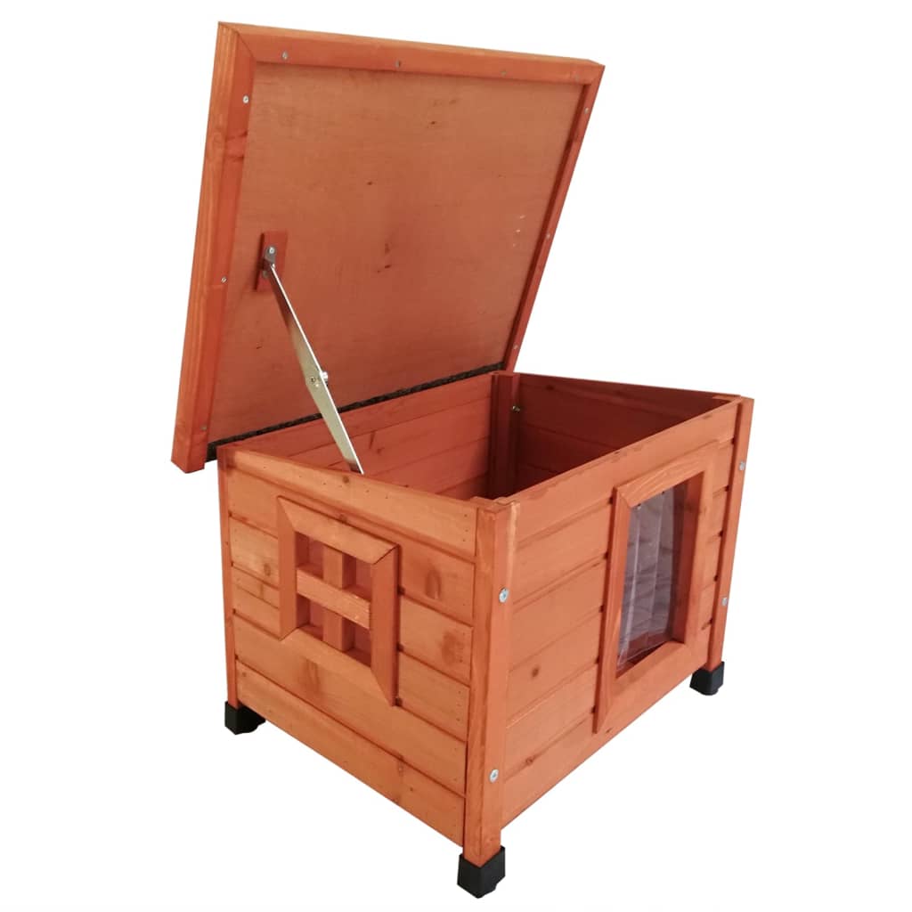 @Pet chat loft for Outside XL 68.5x54x51.5 cm Brown en bois