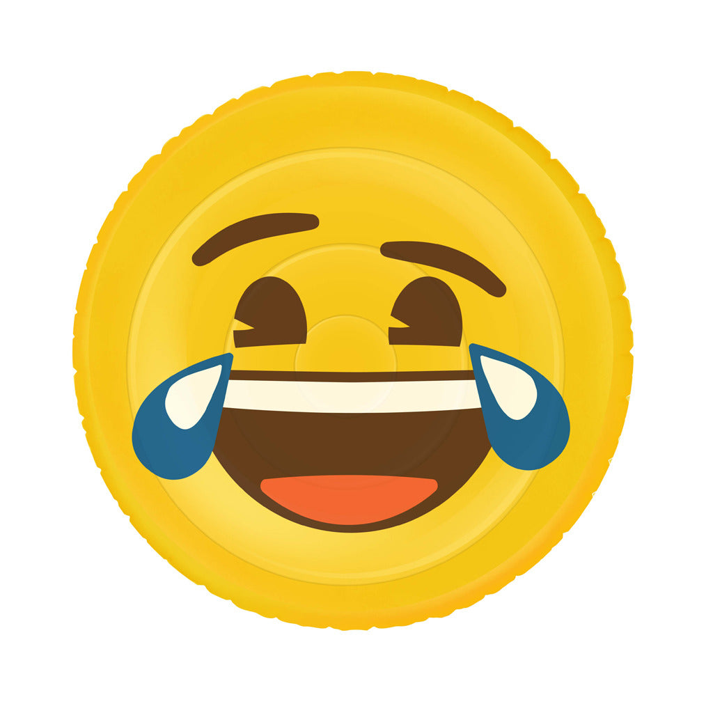 Figurine gonflable basique visage emoji mdr 140cm