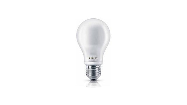 Lampe LED Philips 6w (40w) e27 a60 blanc chaud