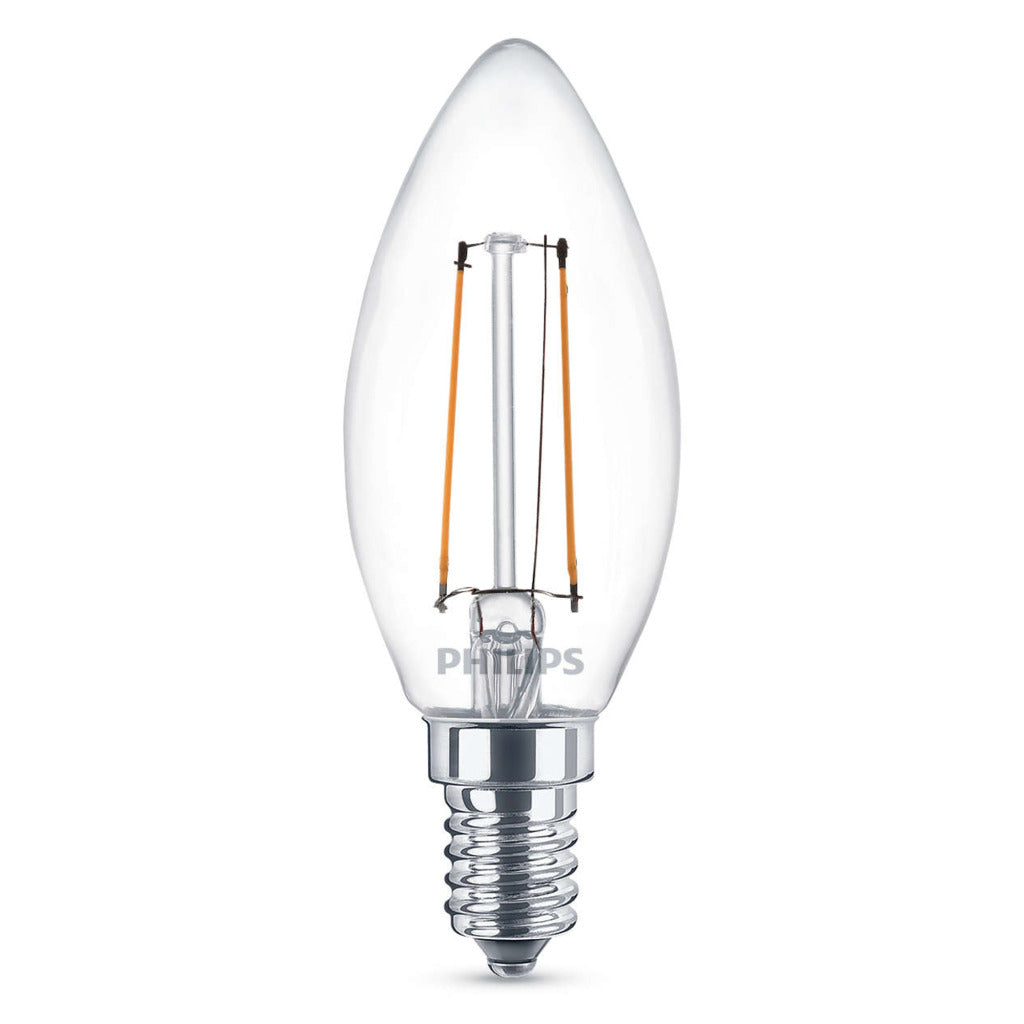 Philips LED Classic 25W (2W) B35 E14 WW CL ND 1BC 4 éclairages