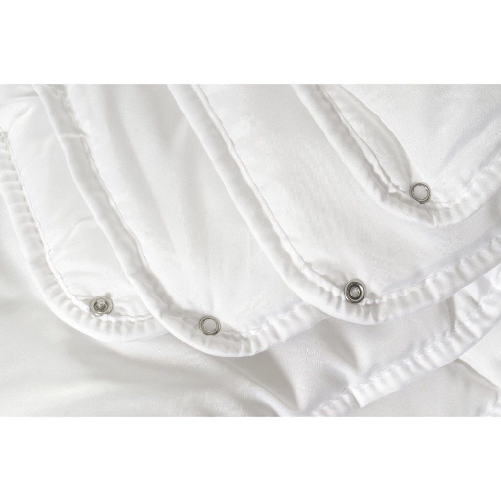 Couette Ten Cate luxe 4 saisons 200x200 cm boutons pression blanc