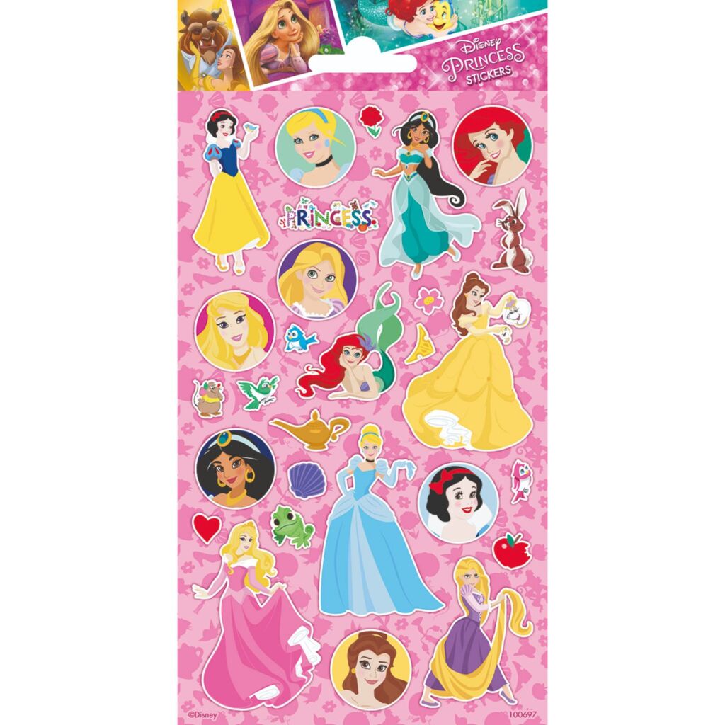 Feuille d'autocollants Totum scintillant - Princesse Disney
