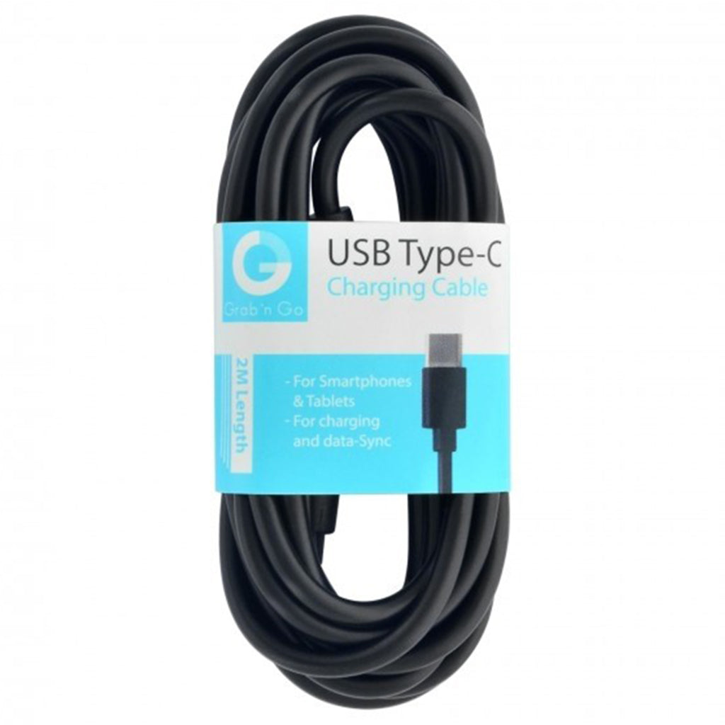 Grabngo grabngo gng câble de données de chargement usb-c 2m noir