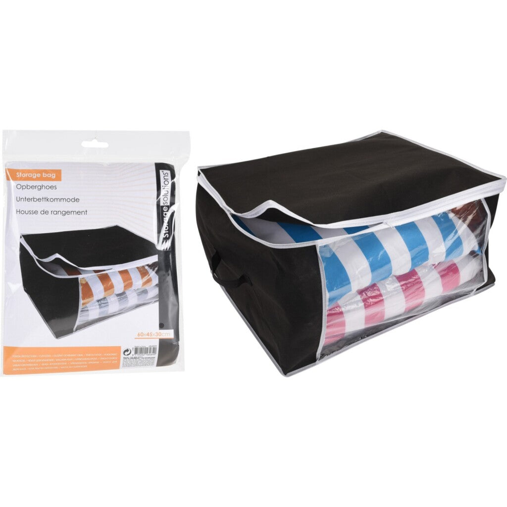 Storage Solutions Storage Solutions Housse de rangement 60x45x30 cm Noir Transparent