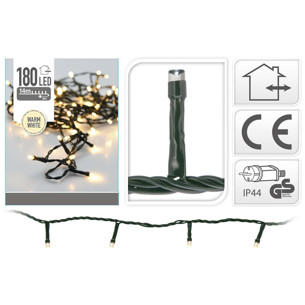 Nampook s.i.a. Guirlandes de Noël 13,5m 180 lumières LED IP44