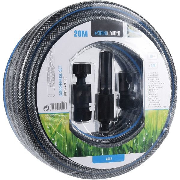 Tuyau d'arrosage Pro Garden 20m + kit de raccord