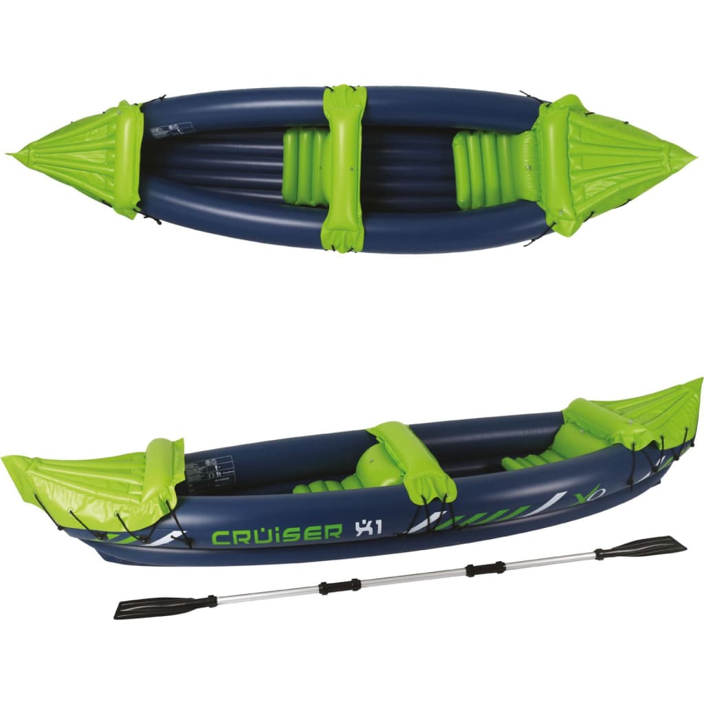 XQ Max Kayak Cruiser X1 325x81x53 cm bleu et vert
