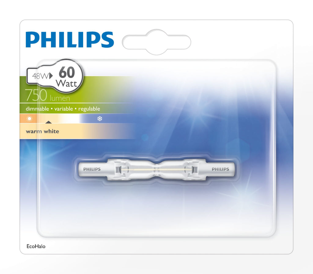 Philips halo linéaire 55,0w r7s 78mm 230v 1pf 12 éclairage