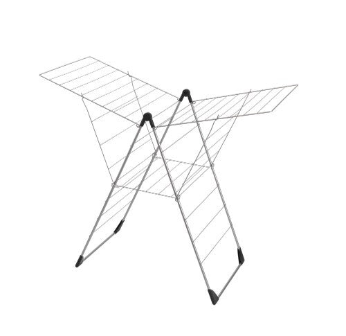 Tomado-metaltex vento 25 étendoir 133x109x58 cm argent 25m longueur de séchage
