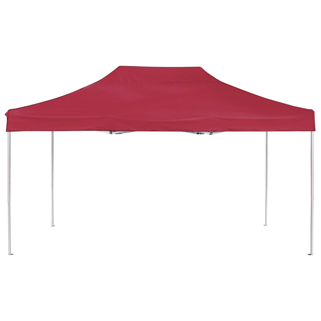 Vidaxl PartyTent pliable professionnellement 4,5x3 m de vin en aluminium rouge