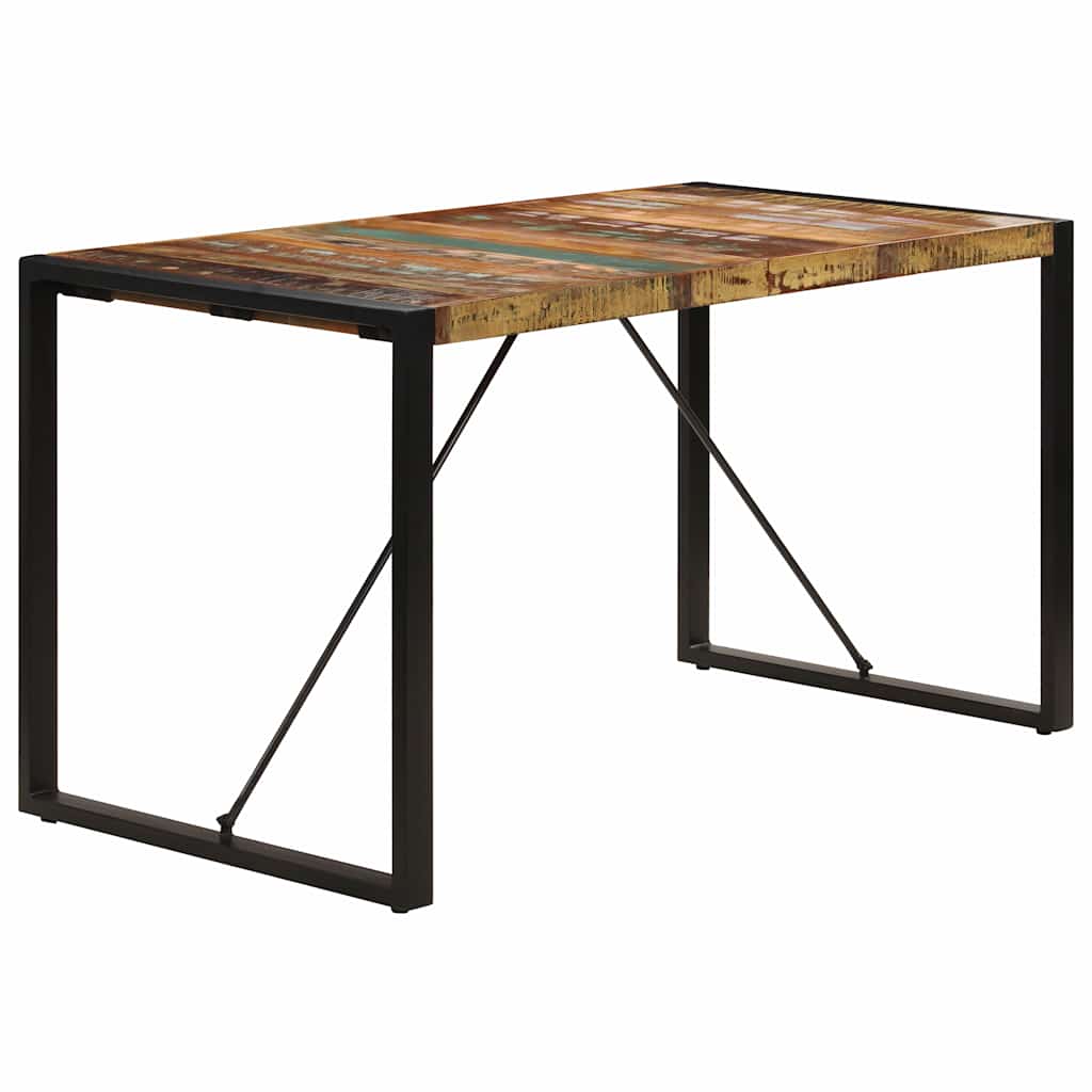 Vidaxl eettafel 140x70x75 cm massief gerecycled hout
