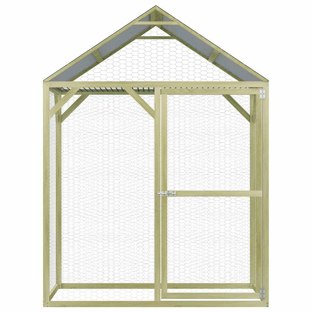 Poulailler Vidaxx 1,5x1,5x2 m acier