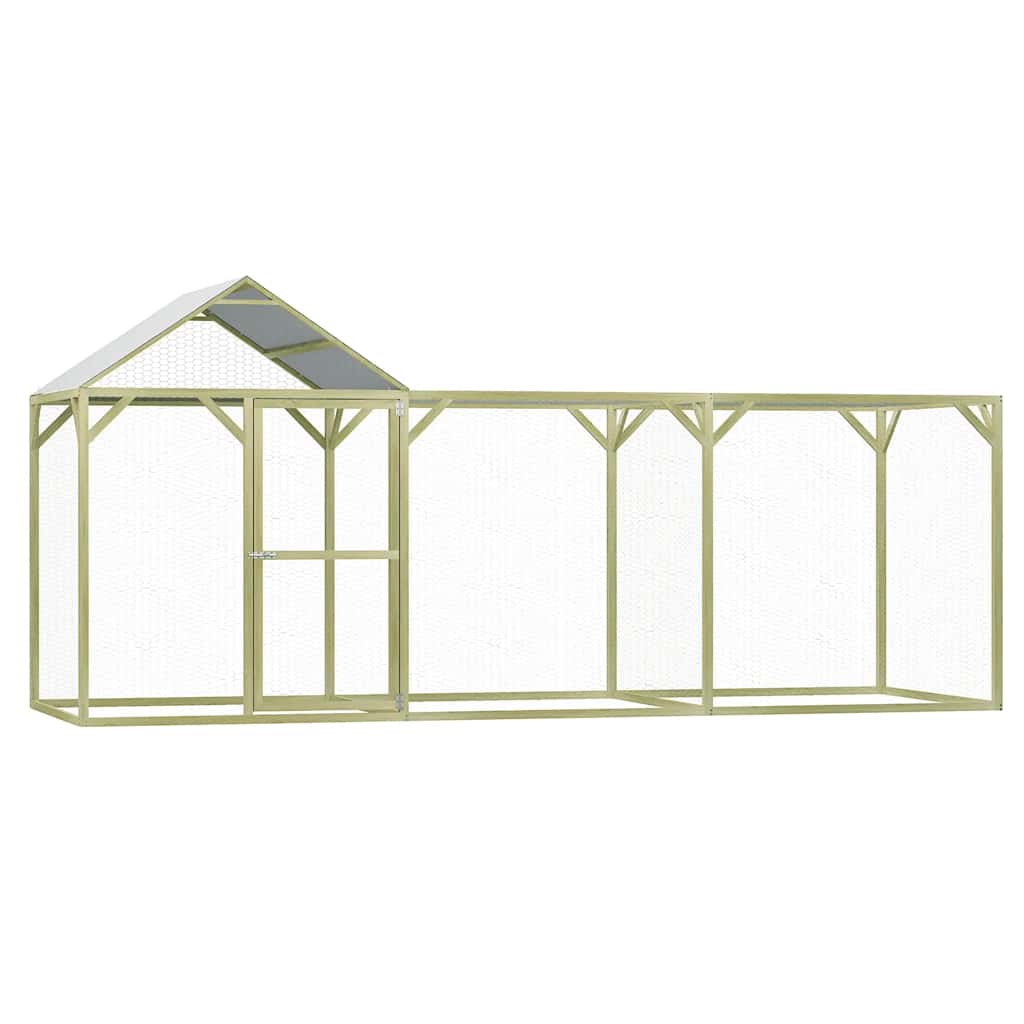 Poulailler Vidaxx 4,5x1,5x2 m en acier