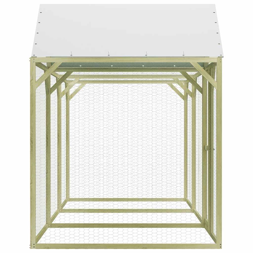 Poulailler Vidaxx 4,5x1,5x2 m en acier