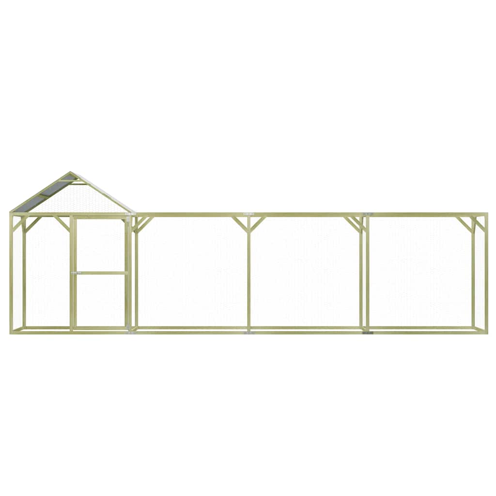 Poulailler Vidaxx 6x1,5x2 m en acier