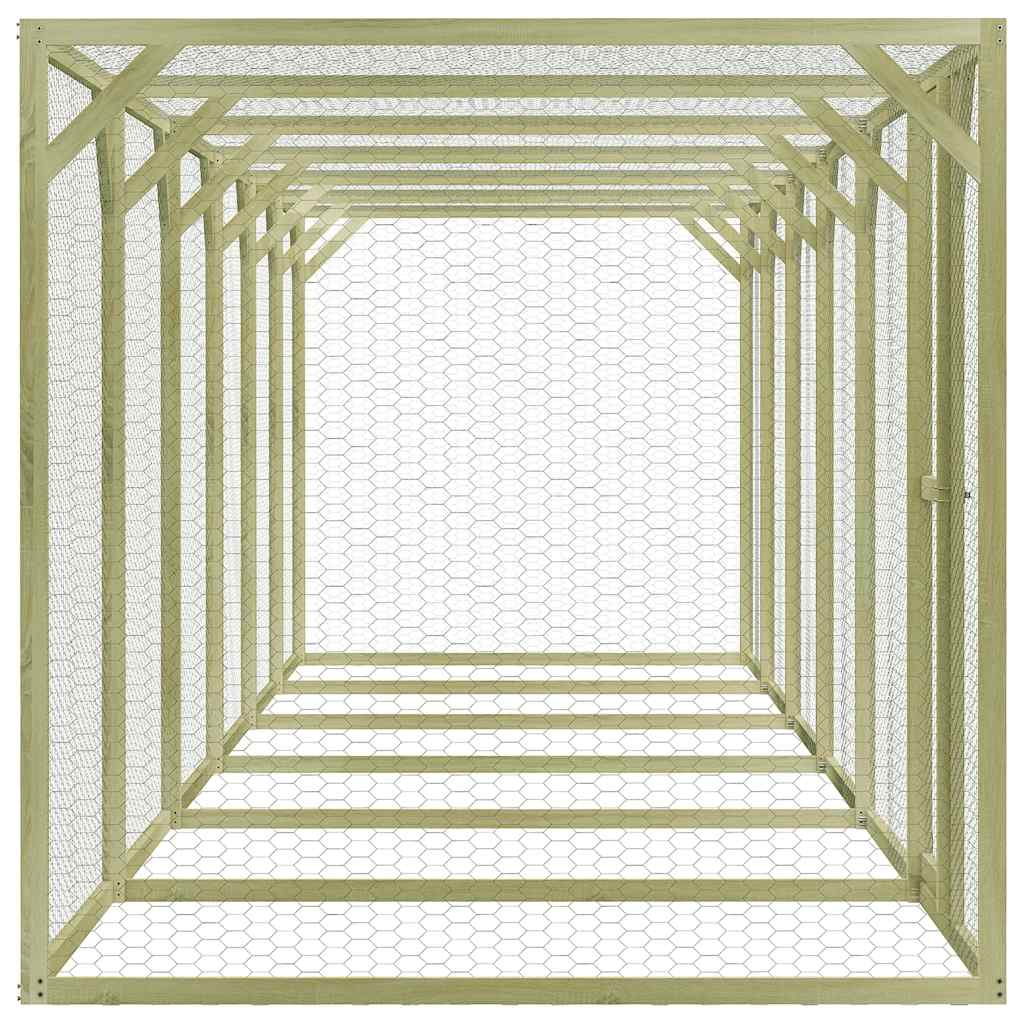 Poulailler Vidaxx 9x1,5x1,5 m acier