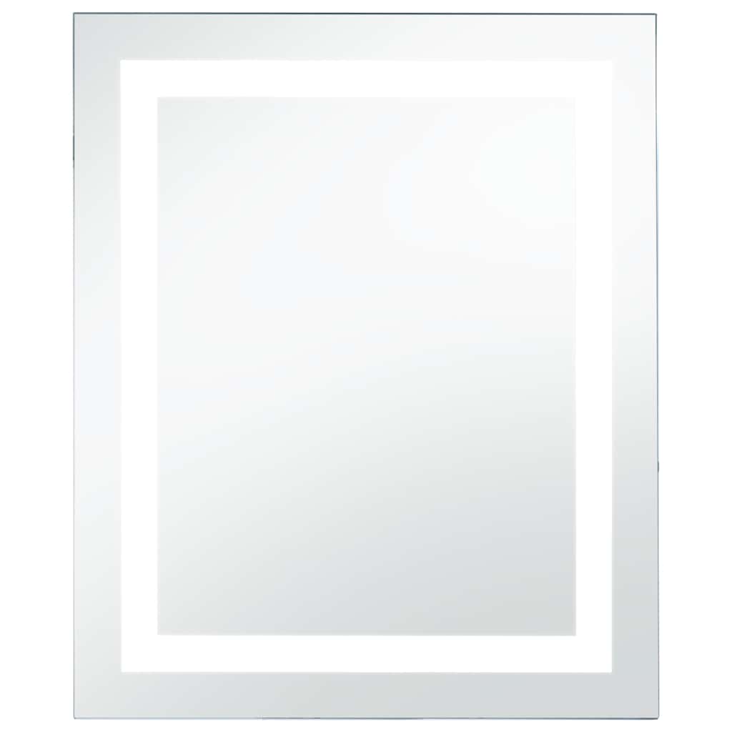 Miroir de salle de bain Vidaxl LED avec capteur tactile 50x60 cm