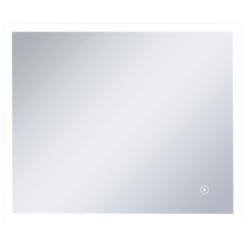 Miroir de salle de bain Vidaxl LED avec capteur tactile 60x50 cm