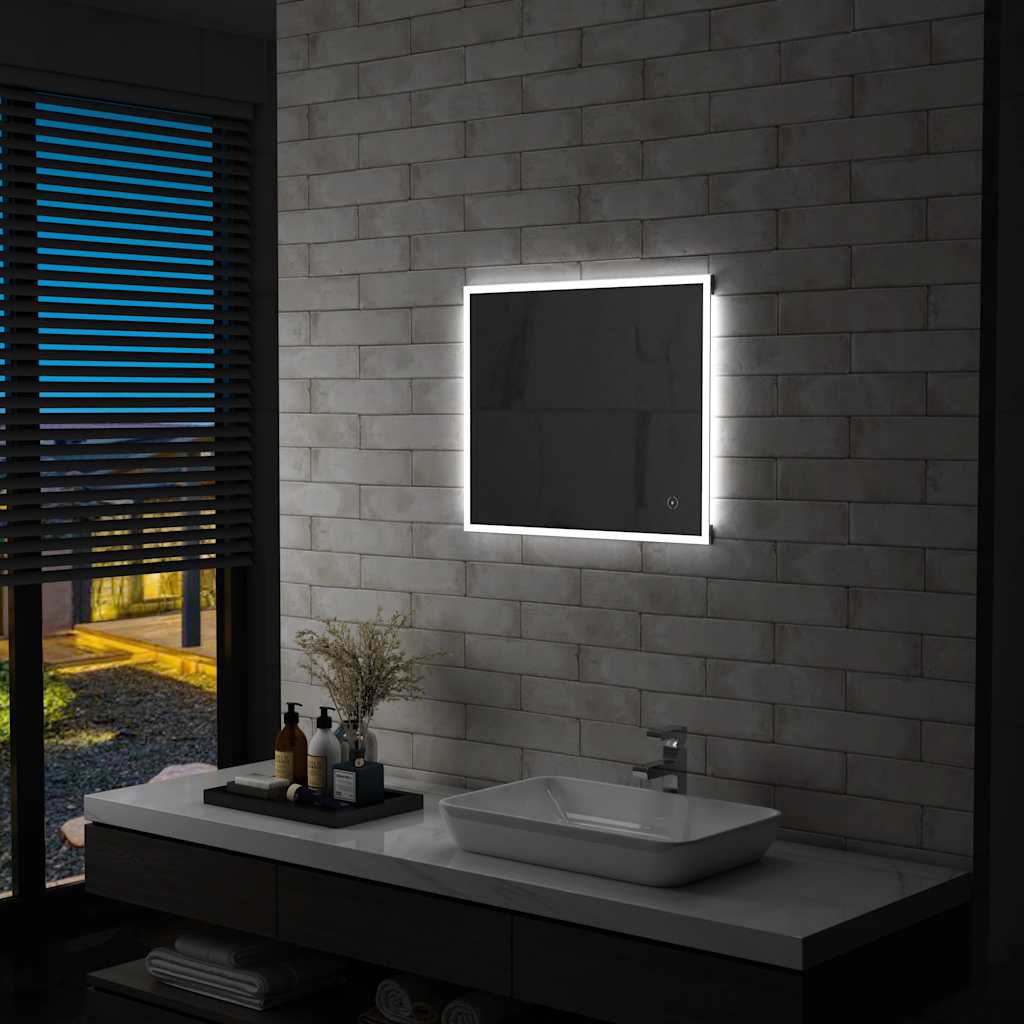 Miroir de salle de bain Vidaxx LED avec capteur tactile 60x50 cm