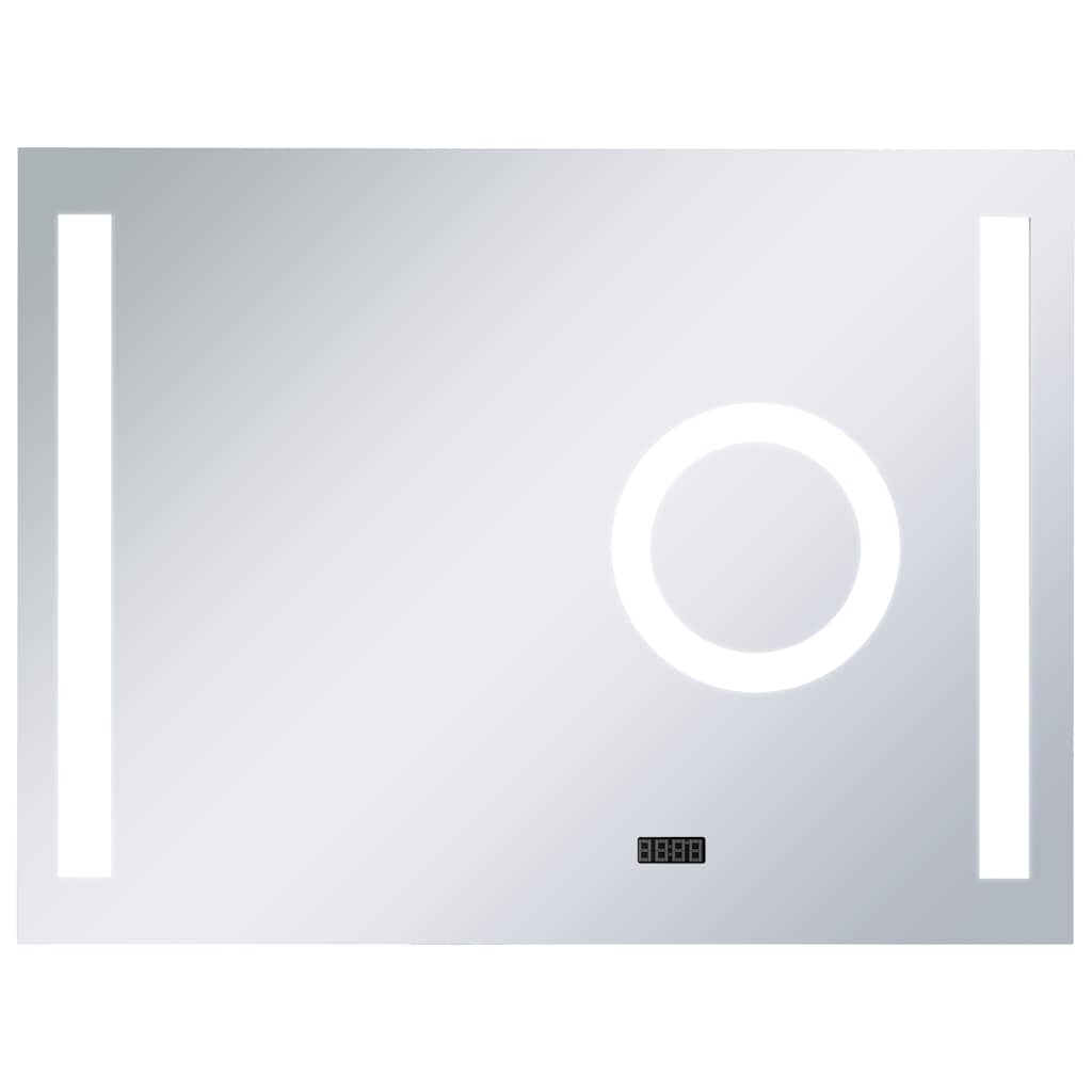Miroir de salle de bain Vidaxl LED avec capteur tactile 80x60 cm