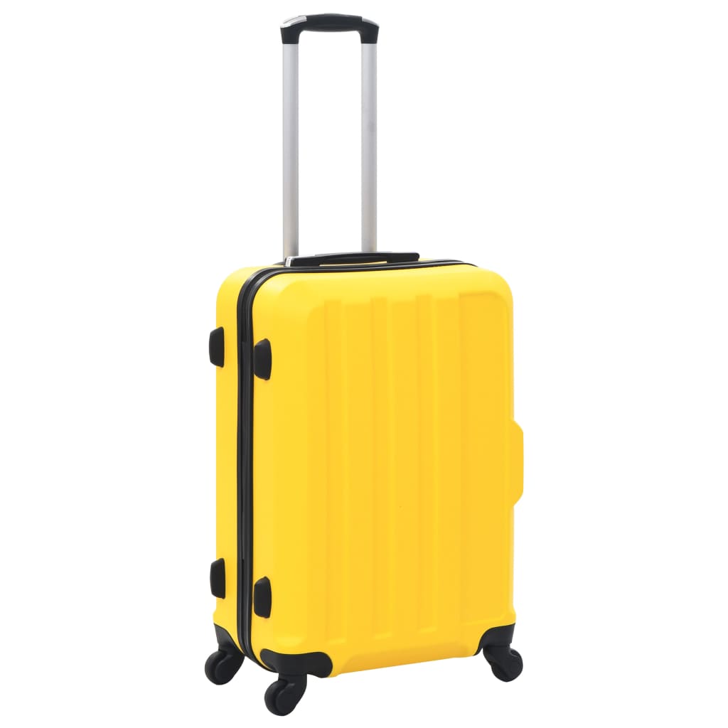 Vidaxl en 3 parties à bagages durs Set Abs Geel