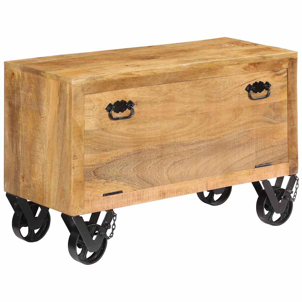 Vidaxx meuble à chaussures 86x35x55 cm bois de manguier massif