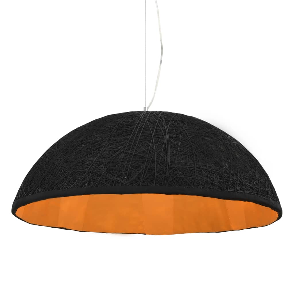 Lampe suspendue vidaxl E27 Ø70 cm noir et or