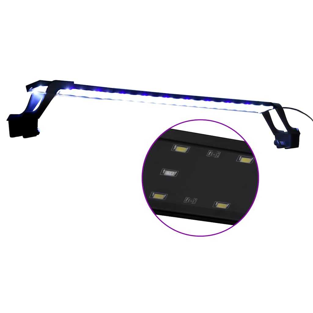 VidaXL lampe d'aquarium avec pinces LED 75-90 cm bleu et blanc