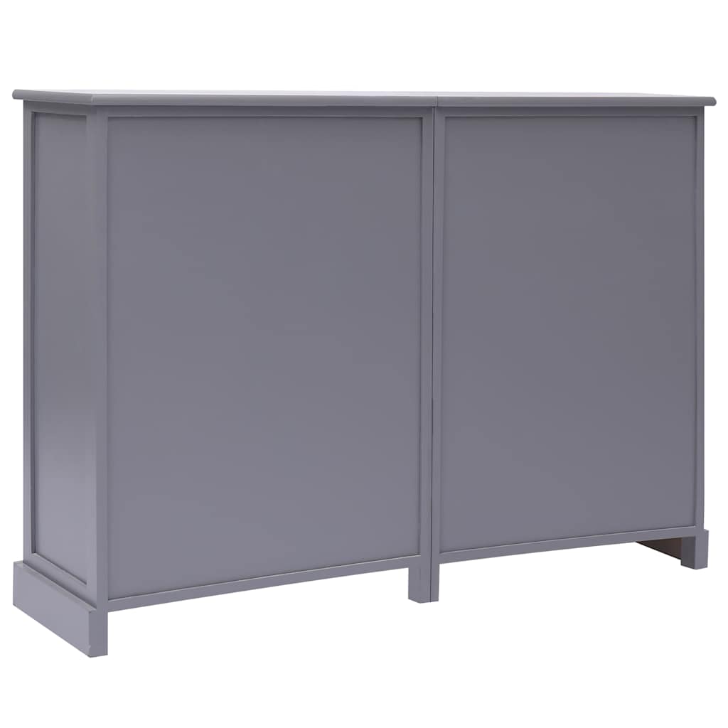 Vidaxl dressoir met 10 lades 113x30x79 cm hout grijs