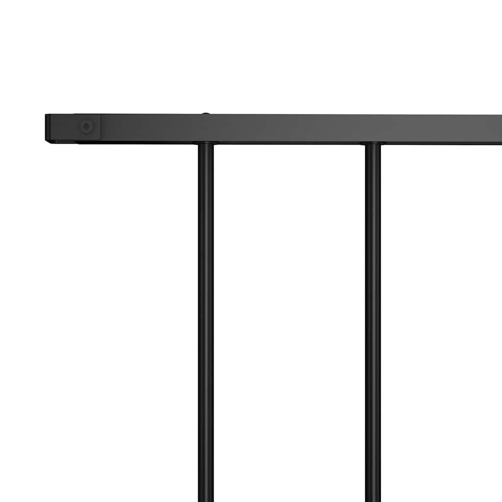 Panneau de clôture Vidaxl Pouile-Coated Acier 1,7x0,75 m noir