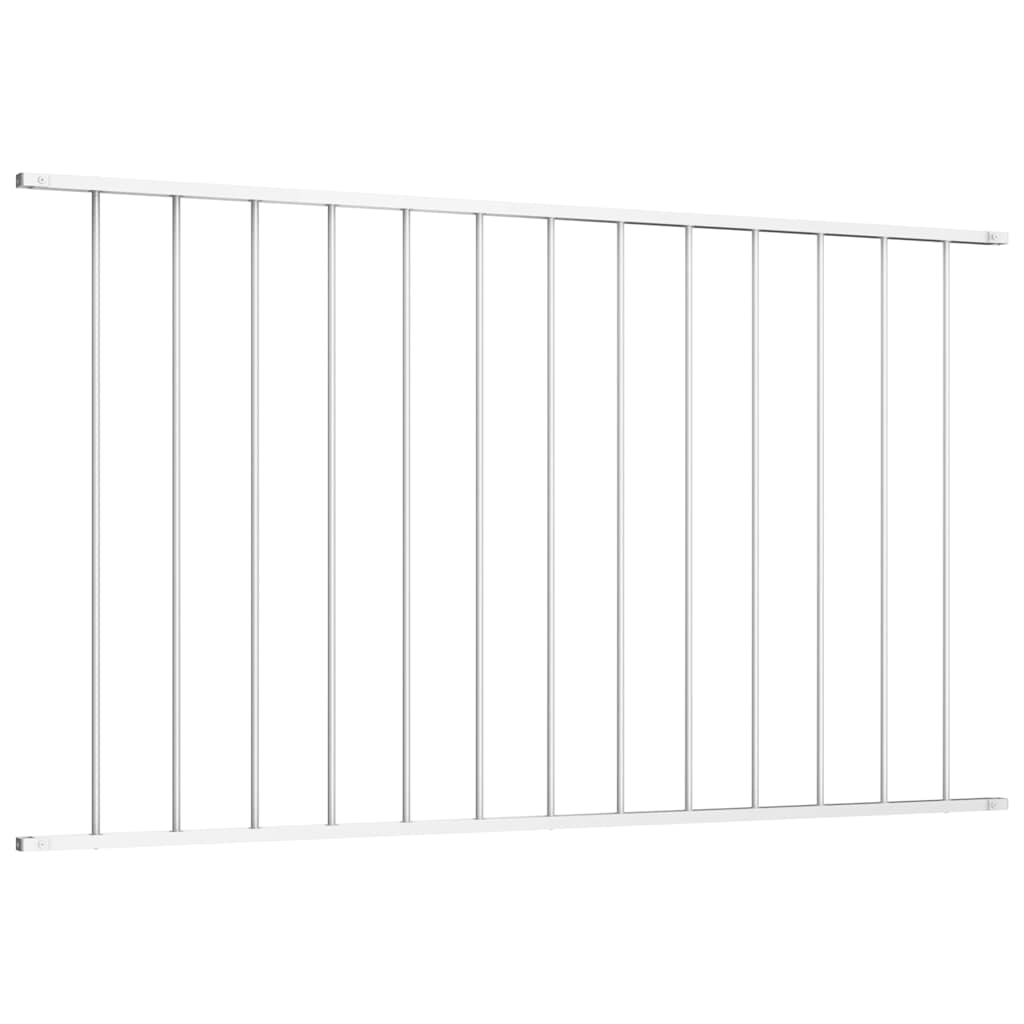 Vidaxl Fence Panel Powder - Acier recouvert de 1,7x0,75 m blanc