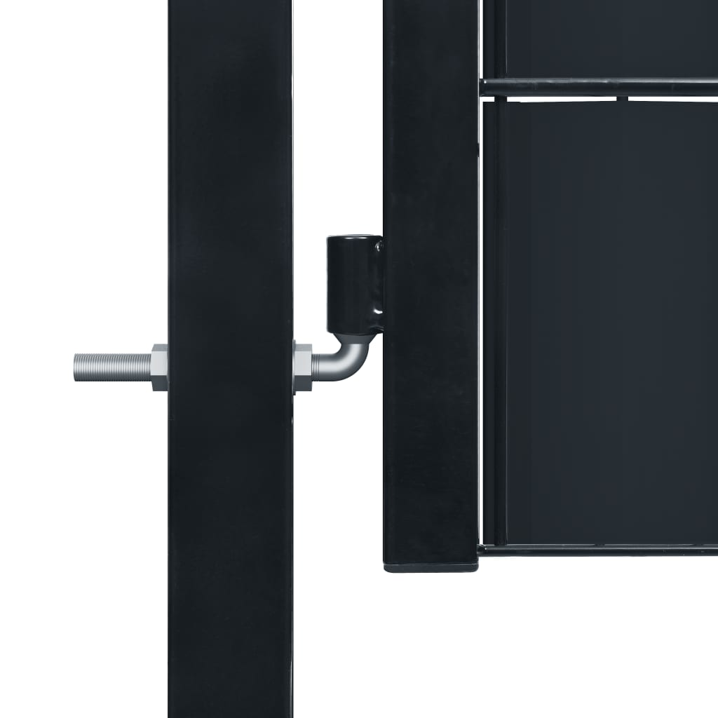 VidaXL Portail 100x164 cm PVC et acier anthracite