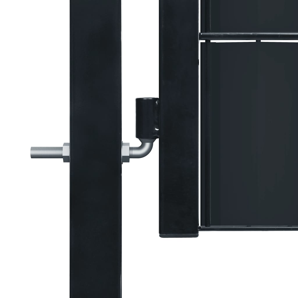 VidaXL Portail 100x204 cm PVC et acier anthracite