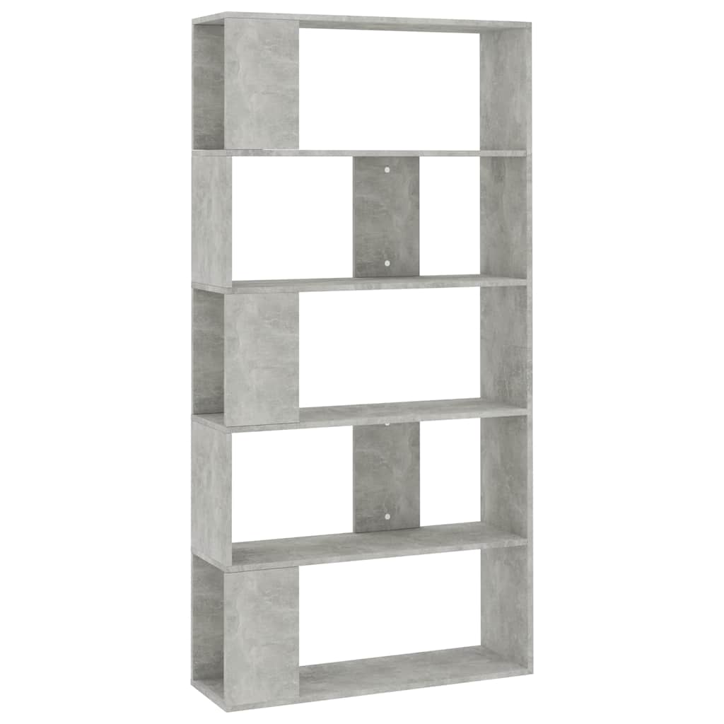 Vidaxl boekenkast kamerscherm 80x24x159 cm bewerkt hout betongrijs
