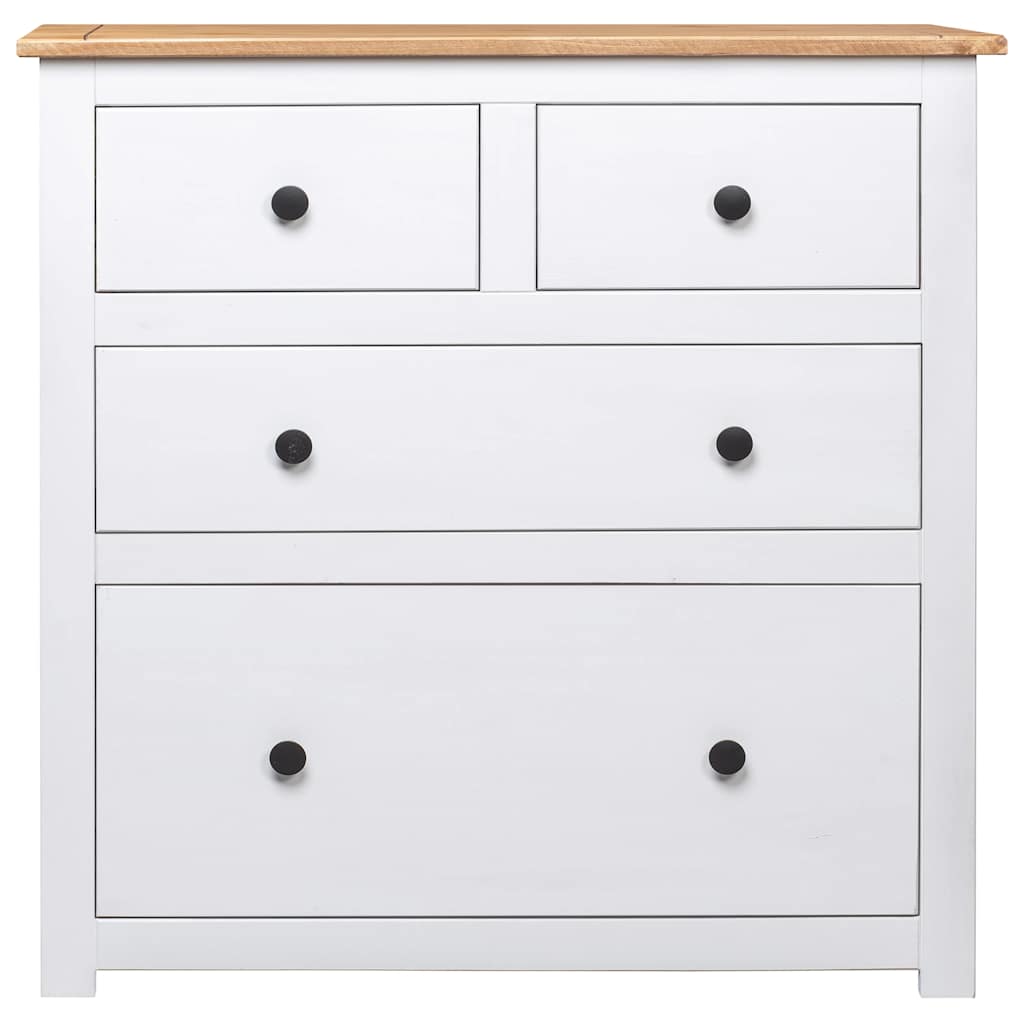 Vidaxl dressoir panama range 80x40x83 cm grenenhout wit