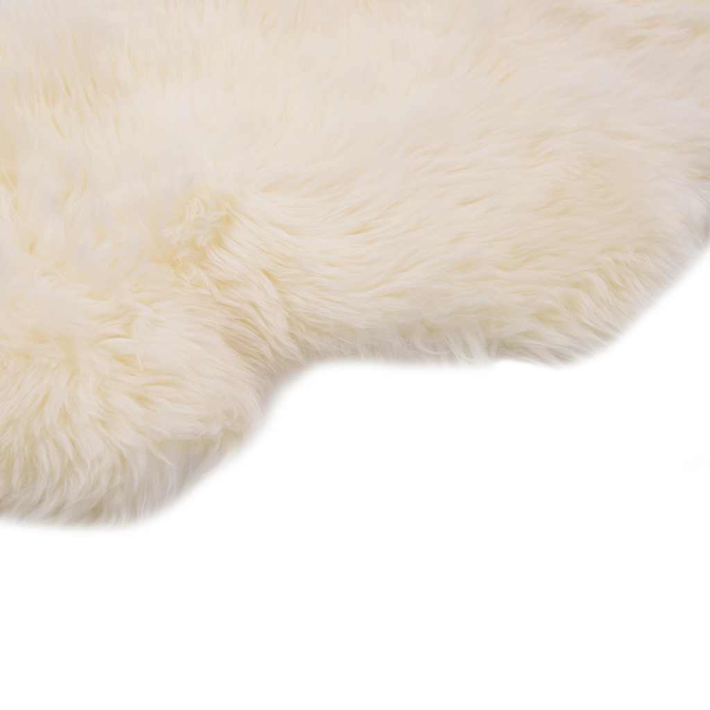 Vidaxl tapis 60x90 cm en peau de mouton blanc