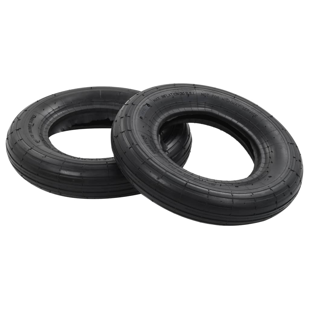 Vidaxl 4 pièces pneu et ruban intérieur