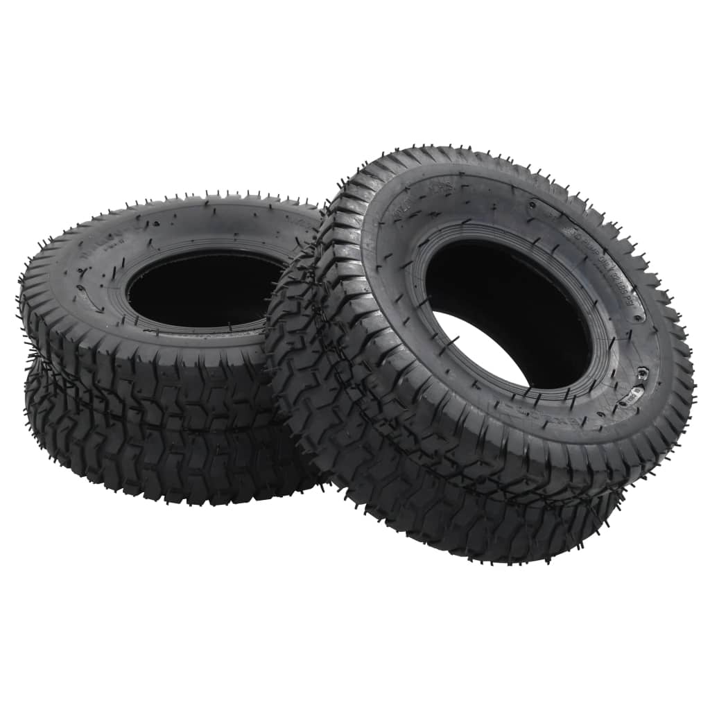 Vidaxl 4 pièces pneu et pneu intérieur ensemble 15x6.00-6 4pr
