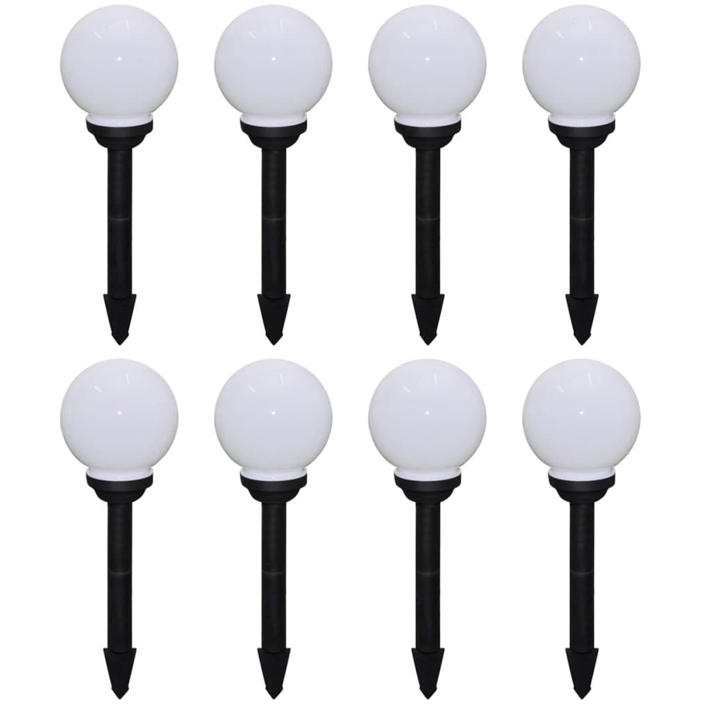 Vidaxl Garden Pad lampes 8 m avec broche de terre LED 15 cm