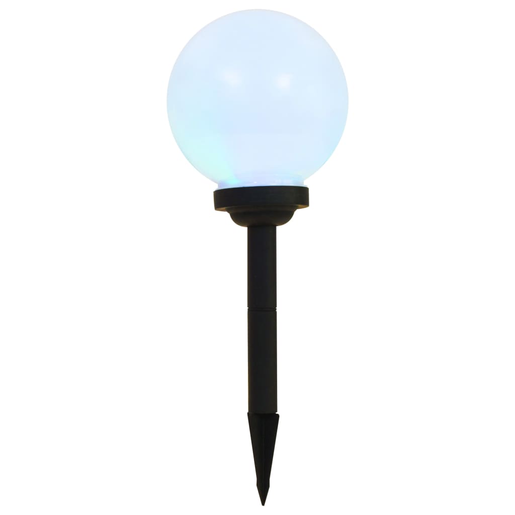 VidaXL Lampes solaires 6 pcs LED ronde 20 cm RVB