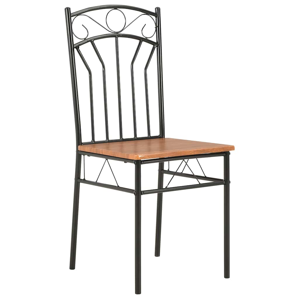 Vidaxl eetkamerstoelen 4 st mdf bruin