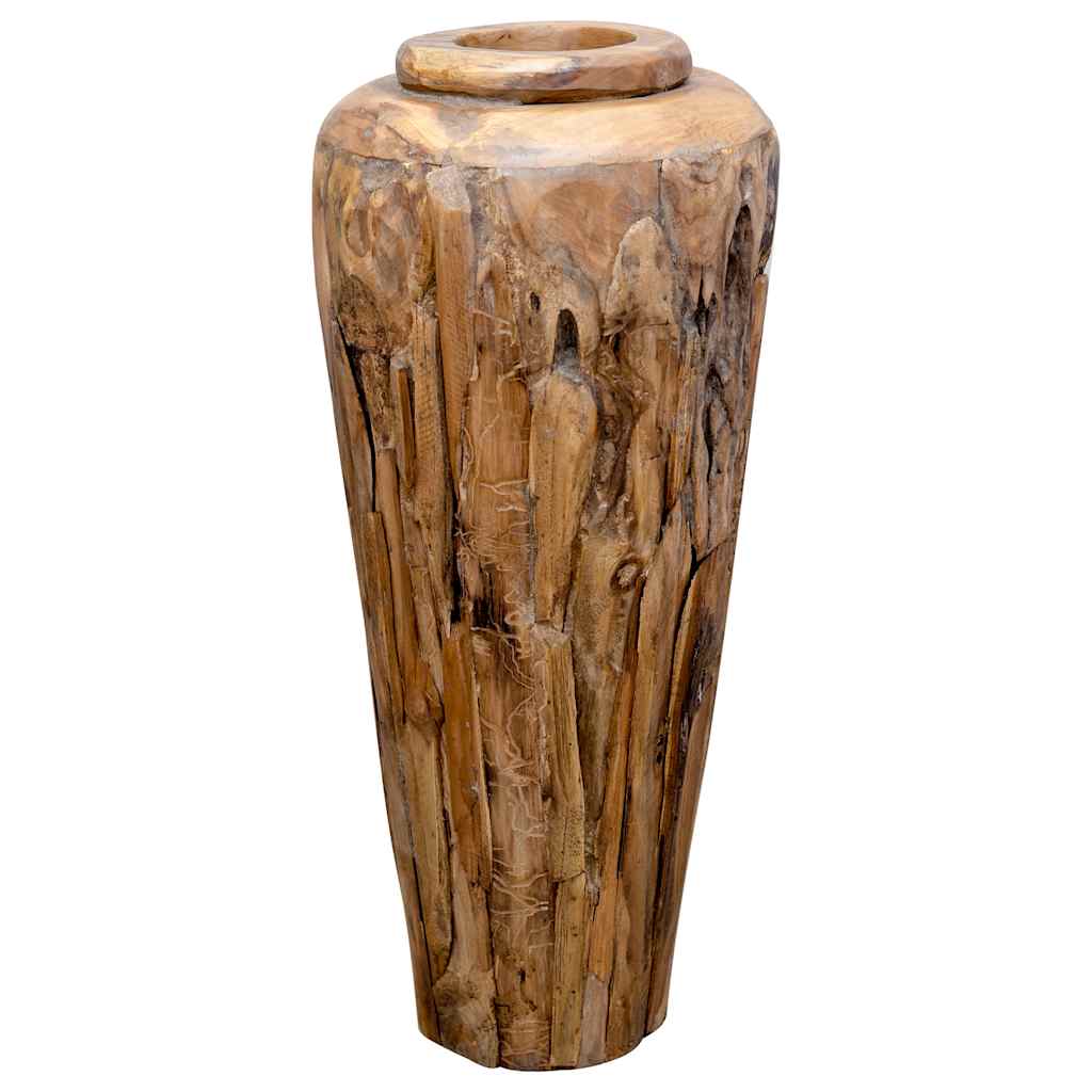 Vidaxx vase décoratif 40x100 cm bois de teck massif