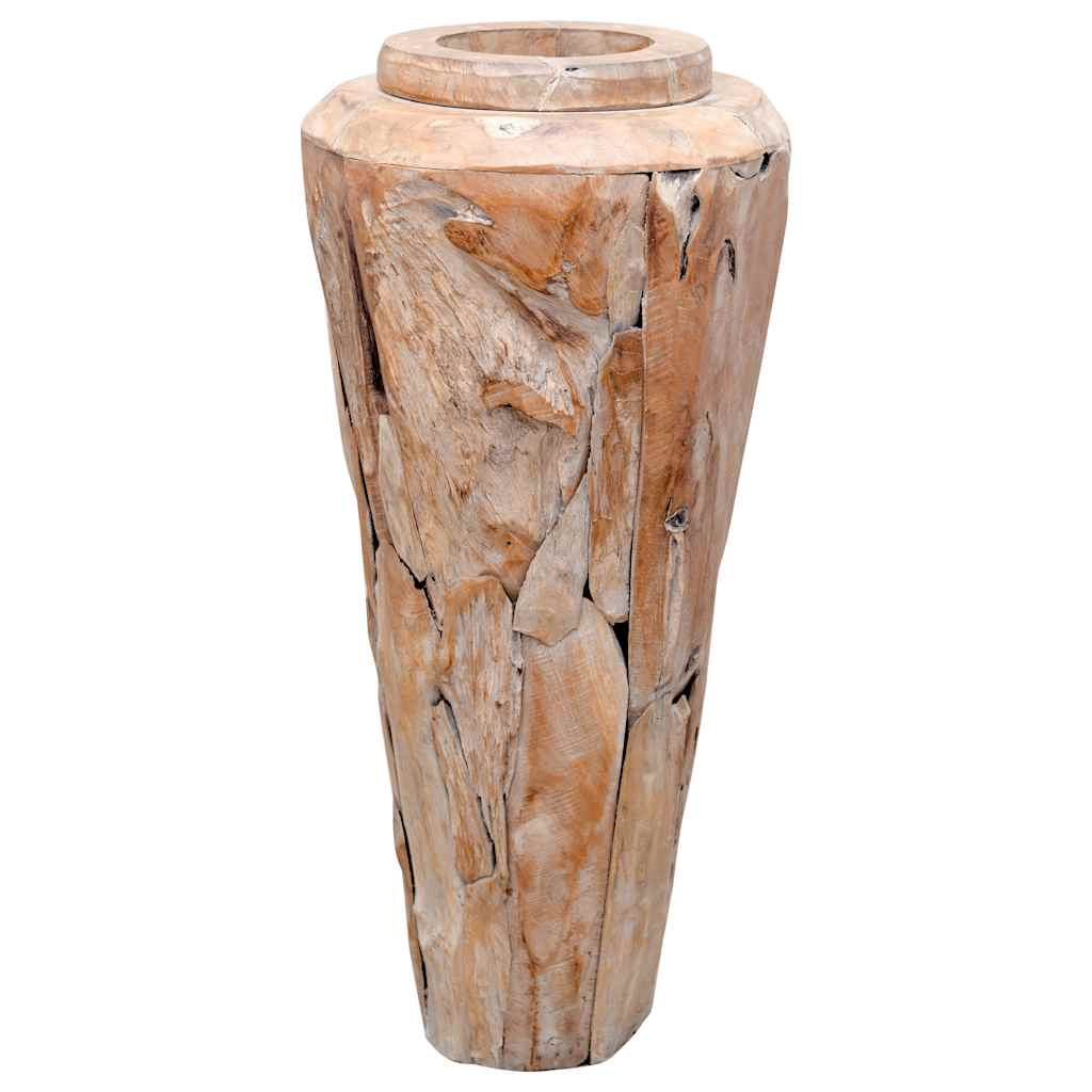Vidaxx vase décoratif 40x100 cm bois de teck massif